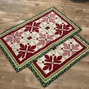 Festive Red and Green Holiday Pillow Cases